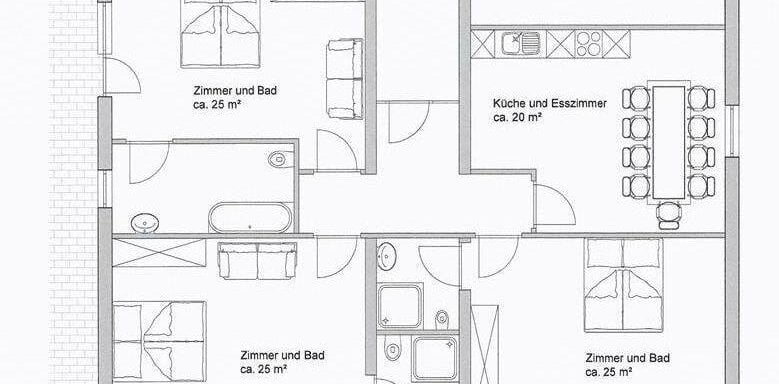 Skizze Appartement "Panorama groß" - Adls2 Apartment - Gries