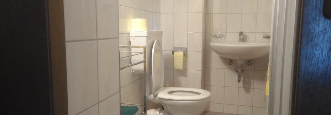 Badezimmer mit Dusche und WC - Haus Bergkristall - Gries