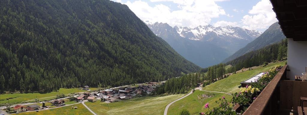 Ausblick vom Balkon - Pension Winnebach - Gries