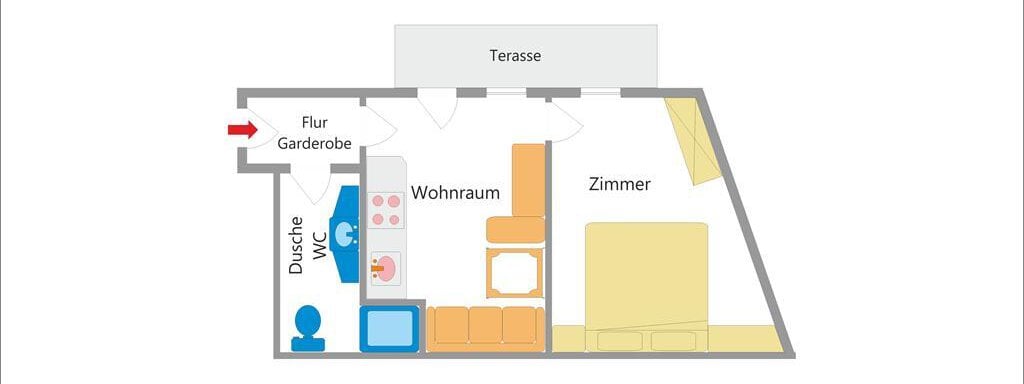 Skizze - Appart Fiegl Alois - Huben