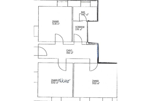 Skizze Ferienwohnung Parterre 4-5 Personen - Garni Flori Apart - Huben