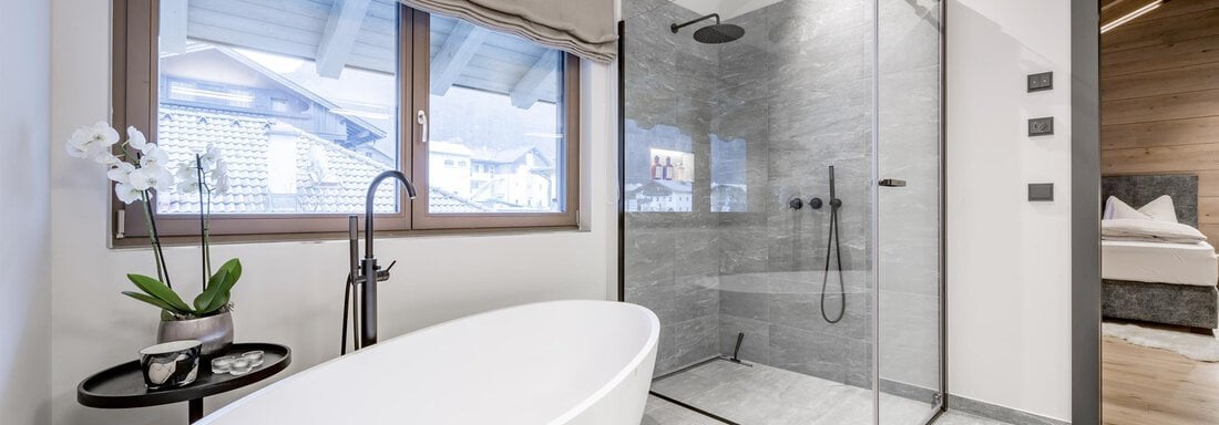 Badezimmer - Alpenchalet Tirol - Längenfeld