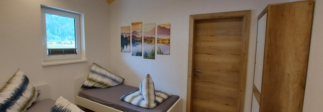 Schlafzimmer mit 2 Einzelbetten - Apart Andre - Längenfeld