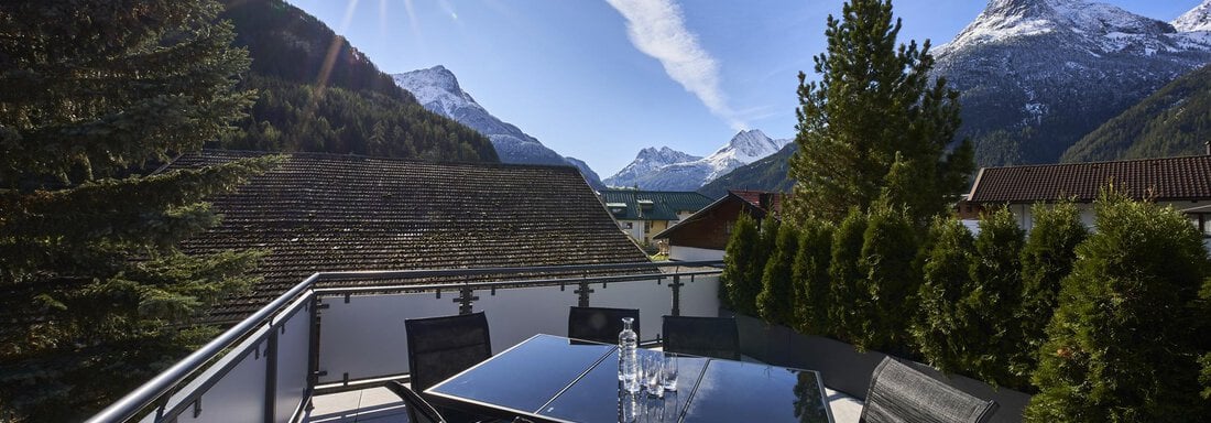 Terrasse Bergkristall - Apart Crystal - Längenfeld