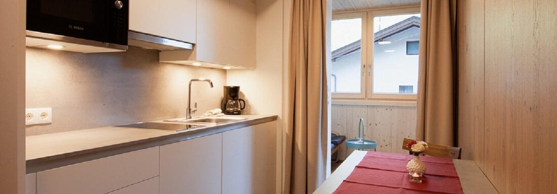 App Typ 4 Küche - Appartement Resort Falkner - Längenfeld