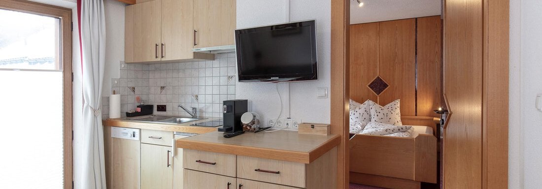 App2 Küche - Appartement Rosengarten - Längenfeld