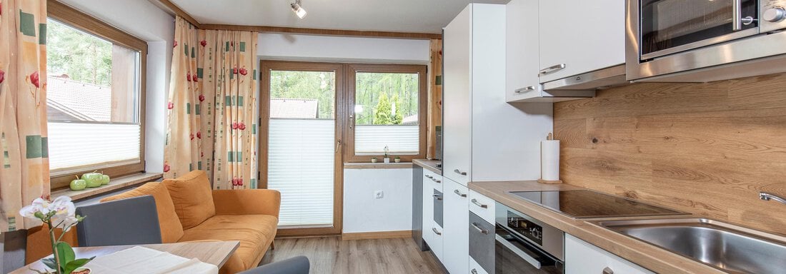 Küchenansicht App3 - Appartement Rosengarten - Längenfeld