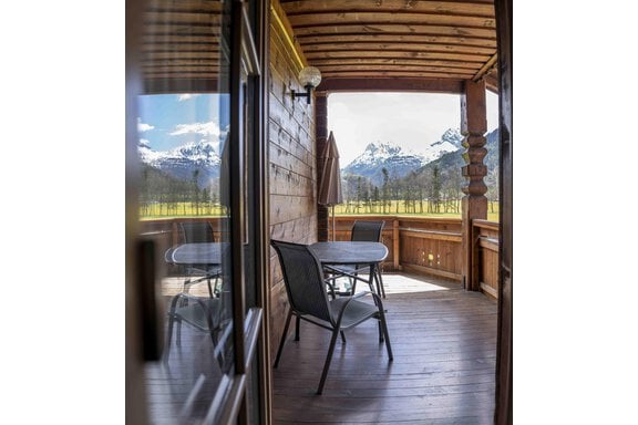 Balkon mit Blick auf die Ötztaler Alpen - Ferienbauernhof Wendlshof - Längenfeld