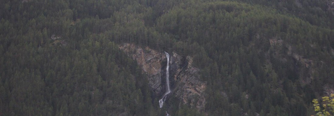 Ausblick zum Lehner-Wasserfall - Haus Alpenflora - Längenfeld