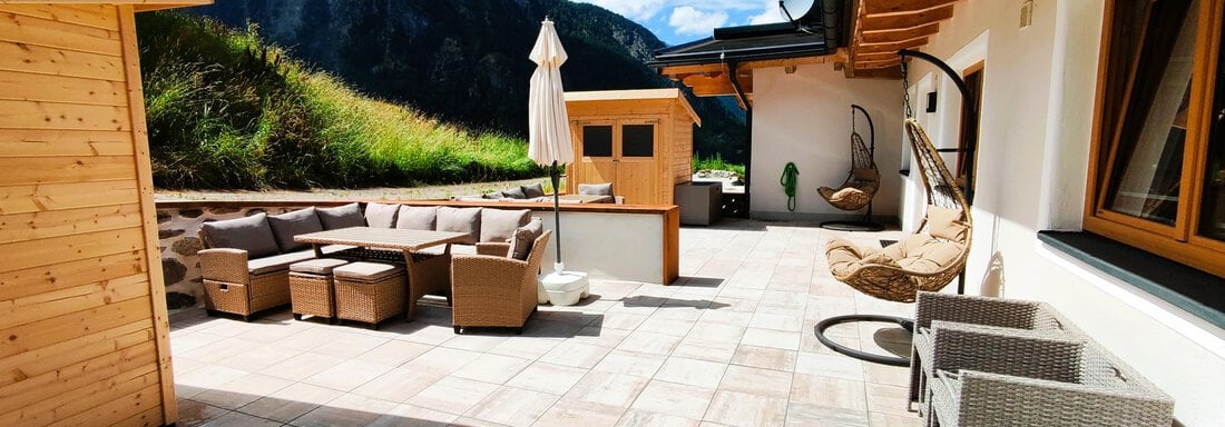 Terrasse App 1 & App 2 - Haus Bergjuwel - Längenfeld