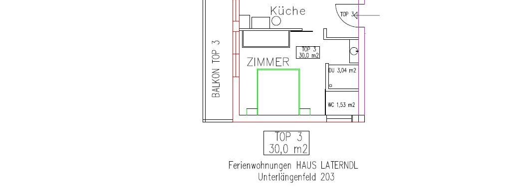 Skizze Laterndl Top 3 - Haus Laterndl - Längenfeld