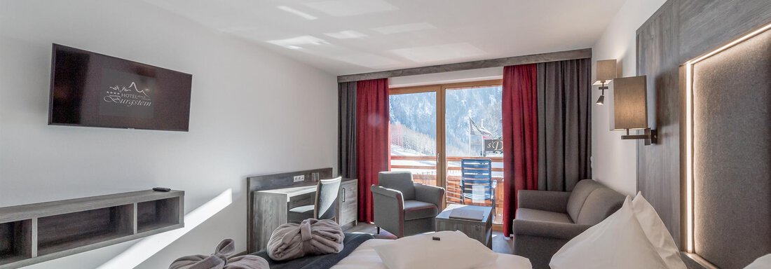 Doppelzimmer Superior - Hotel Burgstein alpin & lifestyle - Längenfeld