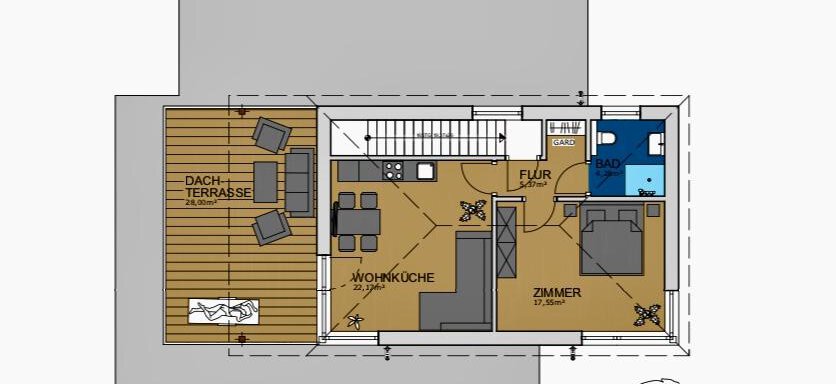 Appartement - Skizze - the cozyNest - Längenfeld