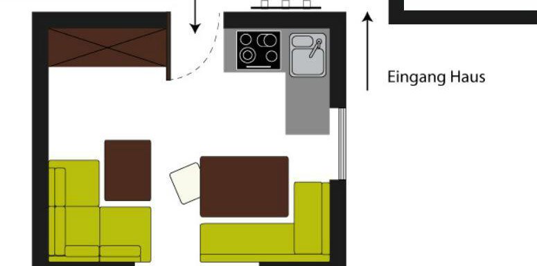 Skizze Eingangsbereich - Appartement Leiter Niki - Niederthai