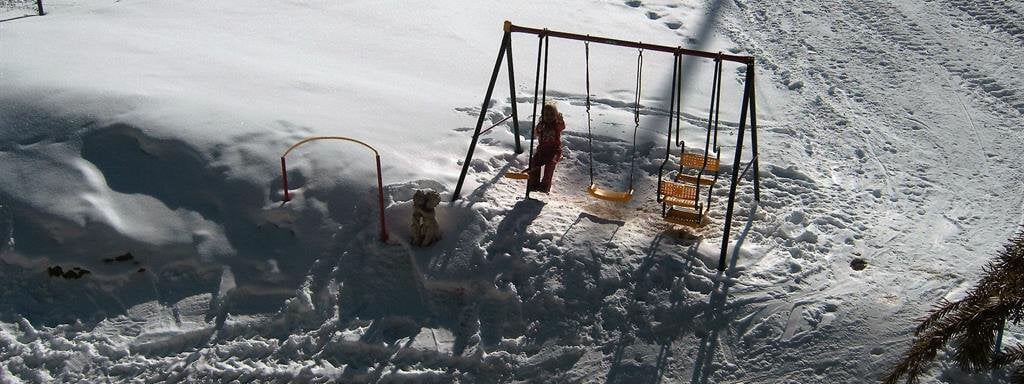 Ausblick im Winter - Bio-Berghof - Niederthai