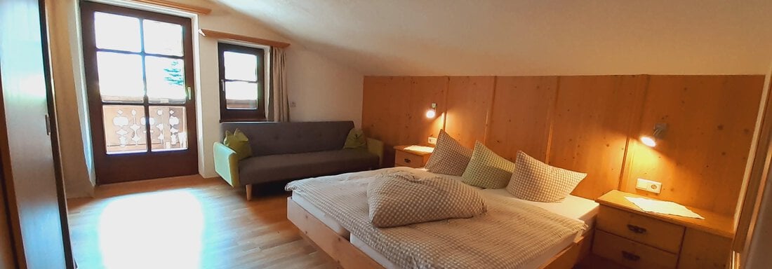 Schlafzimmer Ferienwohnung Sonate - Bio & Reiterhof der Veitenhof - Niederthai