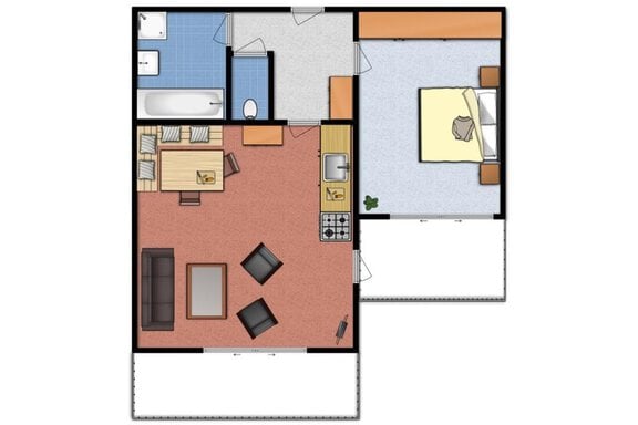 App. 3 - Skizze - Delano Appartements - Niederthai