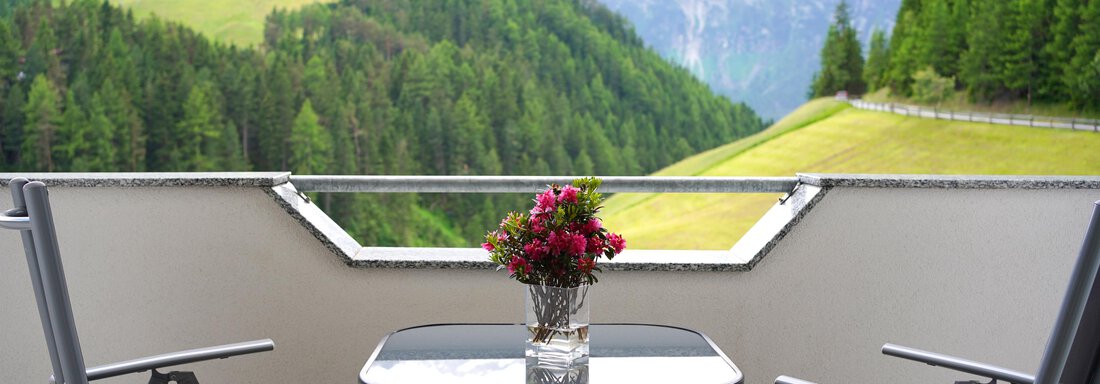 Blick vom Balkon auf Niederthai - Sonnenhof - Niederthai