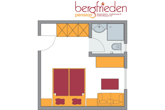 Grundriss - Pension Bergfrieden - Obergurgl 