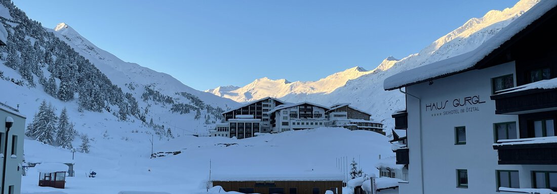 Blick von der südlichen Terrasse - Haus Verwall Appartements - Obergurgl 