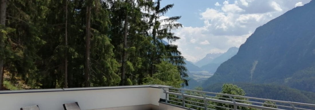 Ausblick von Terrasse - ALPENBLICK de Luxe - Oetz