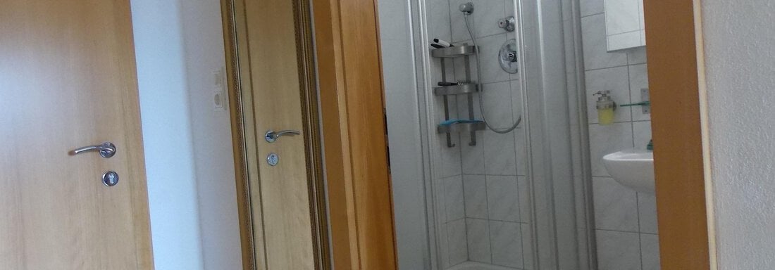 Badezimmer mit Dusche und WC - Apart Auenstein - Oetz