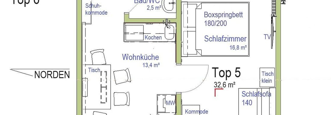 Top 5 Grundriss - Apart Auenstein - Oetz