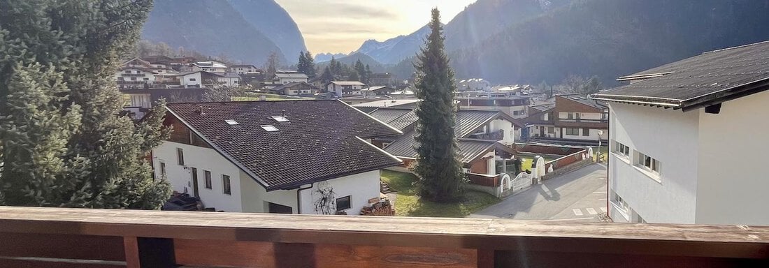 Blick vom Balkon des Schlafzimmers - Ferienhaus Heimatplatzle - Oetz