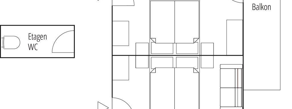 Skizze Schlafzimmer Arnika - Gästehaus Pfausler - Oetz