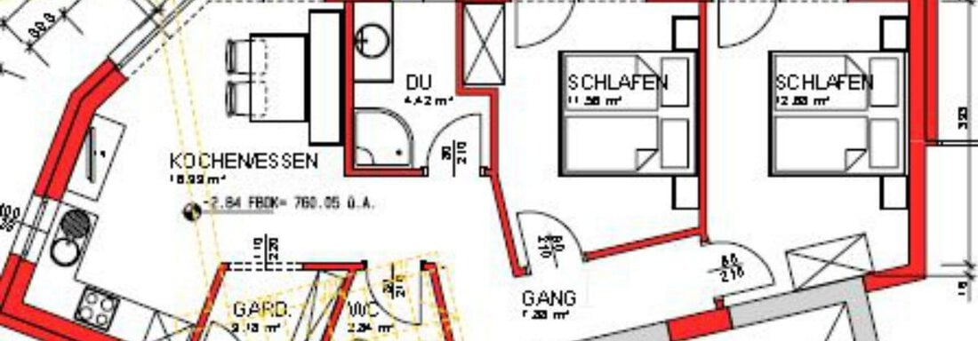 Appartement-Grundriss - Landhaus Ambachhof - Oetz