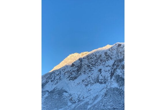 Blick vom Küchenfenster - Apartment Amberg - Ötztal Bahnhof