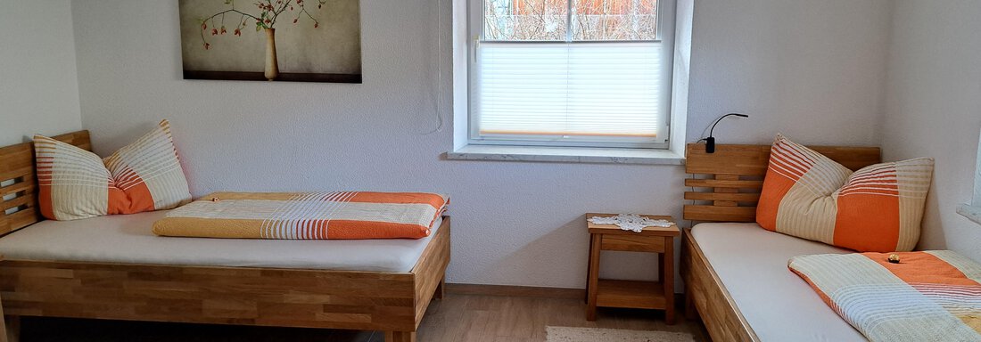 Schlafzimmer mit 2 Einzelbetten - Apart4You-Ötztal - Sautens