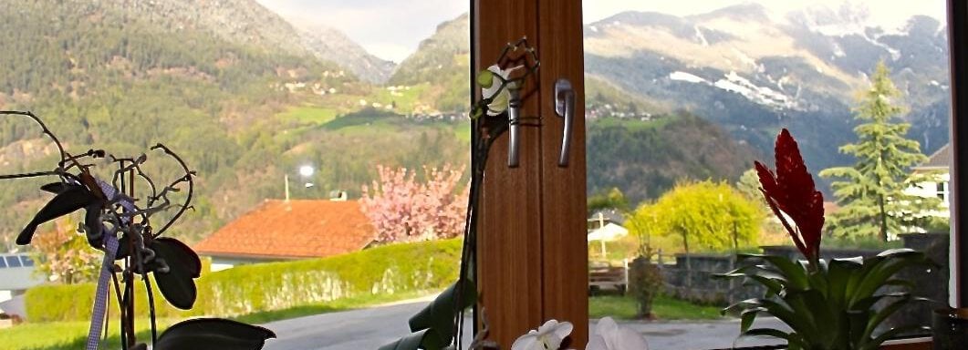 Küchenfensterausblick - Ferienhaus Alpina - Sautens