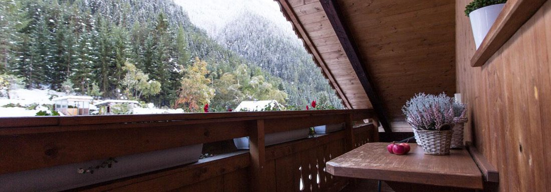 Balkon Aussicht Karblick - Ferienhof Haderlehn - Sautens