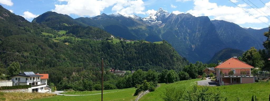 Panoramablick vom Zimmer - Haus Alpenglühn - Sautens