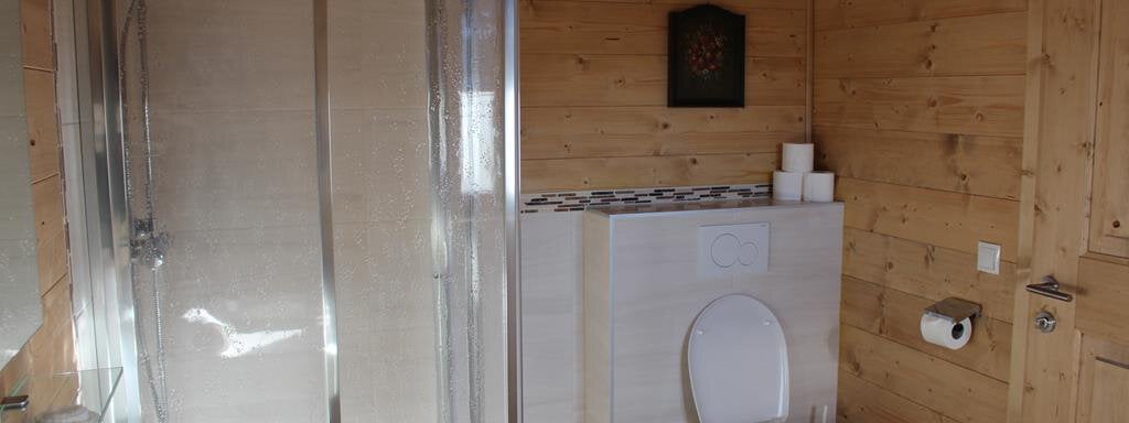 Badezimmer - X-Alp Lodges - Sautens