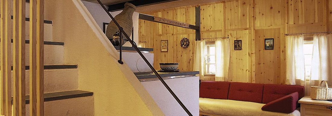 Wohnzimmer naturhütta - (nat) Urhütta auf der Gampe - Sölden