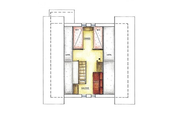 Galerie Obergeschoss naturhütta - (nat) Urhütta auf der Gampe - Sölden