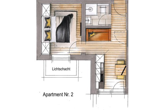 Sonnhof Skizze Nr. 2 - Apart Sonnhof - Sölden