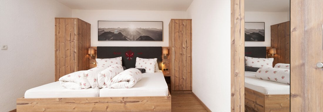 Schlafzimmer Apartment Nederkogl - Apart Sunnhäusl - Sölden