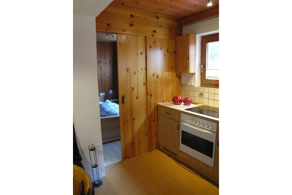 Schiebetür Küche - Schlafzimmer - Appartement Krabacher Erich - Sölden