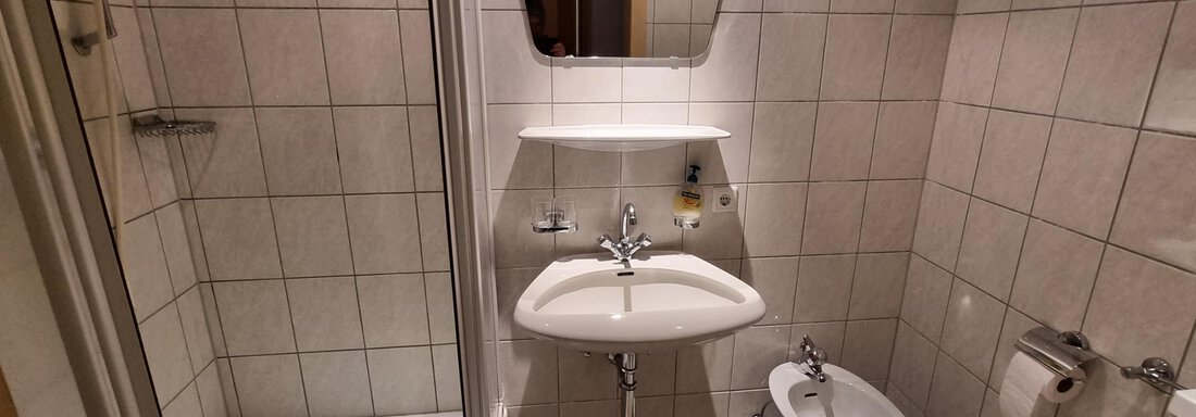 Badezimmer mit Dusche/WC & Bidet - Appt. Rosmarie - Sölden