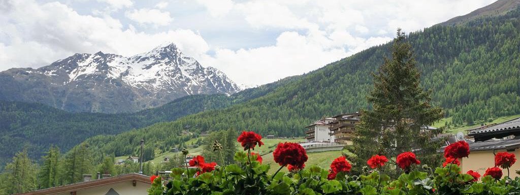 Aussicht vom Balkon - Haus Alpenstern - Sölden