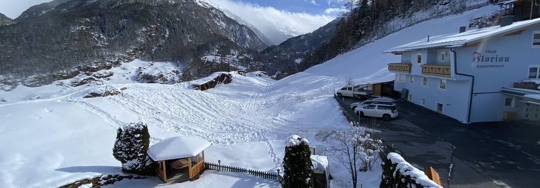 Aussicht vorne - Haus Gerhard - Sölden