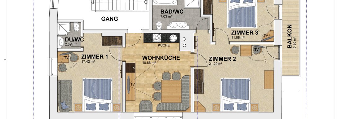 Roomplan - Hotel Garni Schönblick Apart - Sölden