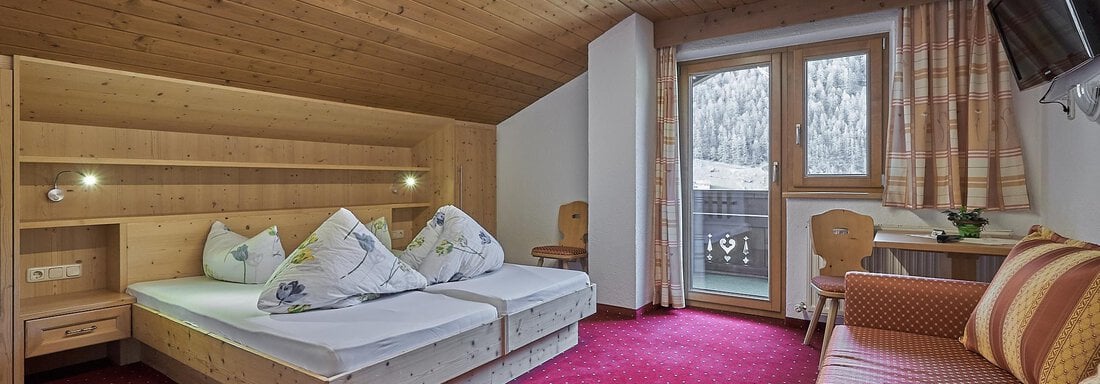 Schlafzimmer - Hotel Garni Schönblick Apart - Sölden