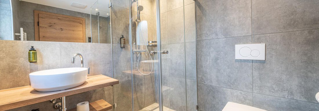 Badezimmer DZ Arnika - Pension Miramonte - Sölden