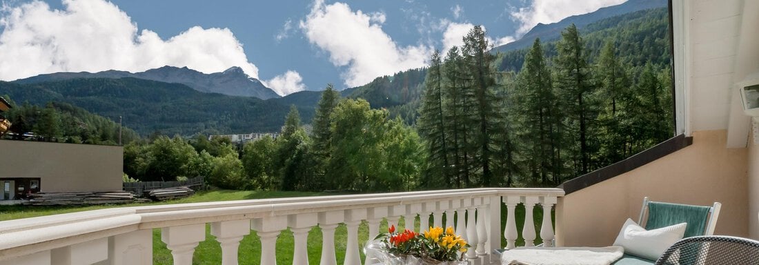 Blick vom Balkon - Villa Castelbell - Sölden