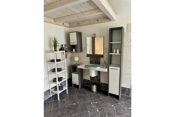 Badezimmer Waschbecken - Appartement Bergglück - Umhausen