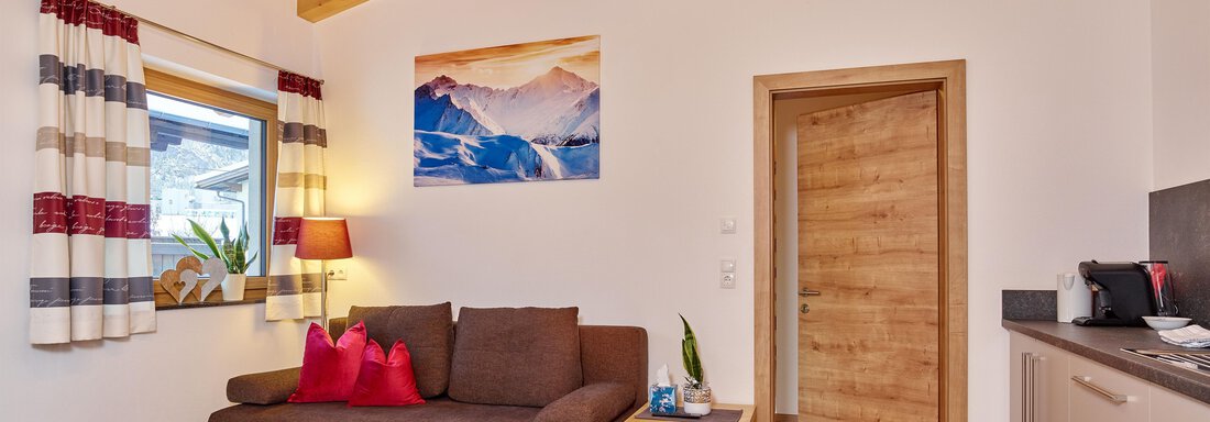 Küche+Couch - Appartement Bergkristall - Umhausen